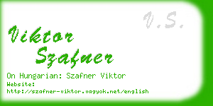 viktor szafner business card